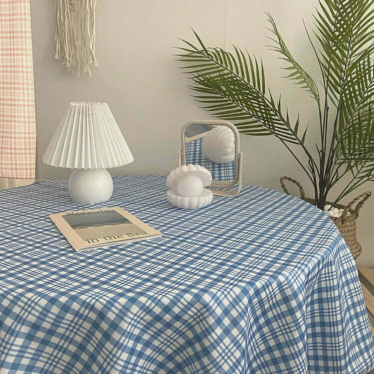 Charming Grandma Aesthetic Tablecloth with Butterfly and Star Designs for Cozy Decor