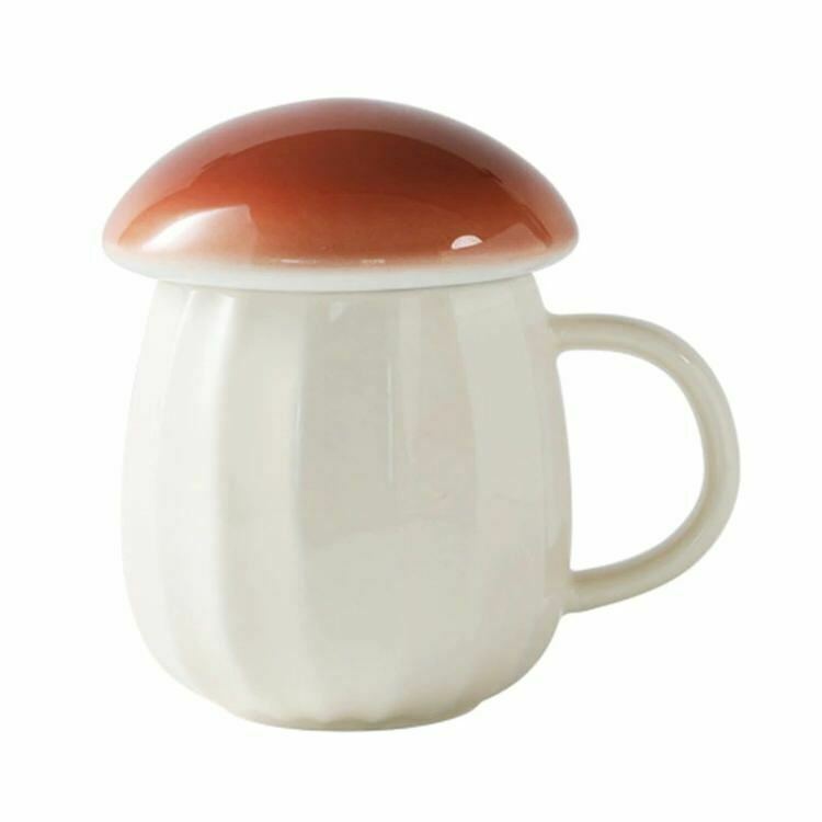 Charming Mushroom Aesthetic Mini Mug - Cute Ceramic Mug with Adorable Mushroom Design