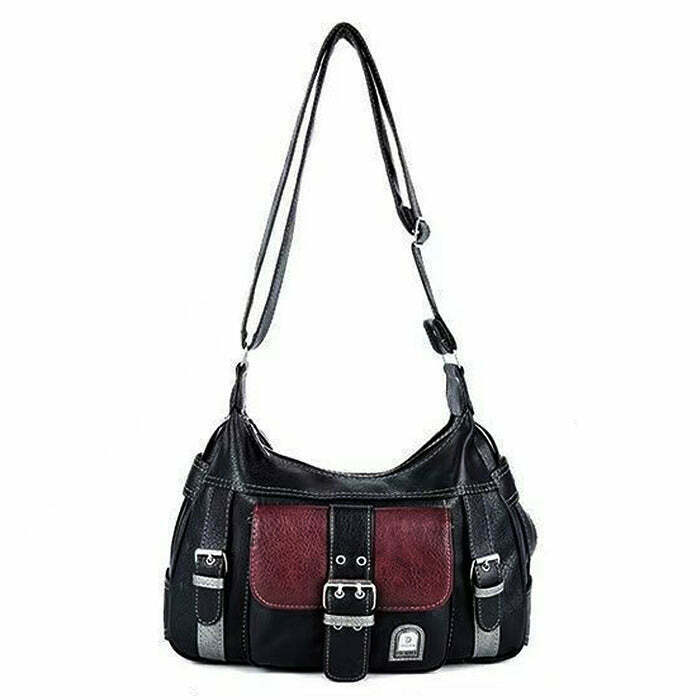 Check Yourself Y2K Shoulder Bag - Trendy Aesthetic Design with Stylish Checker Pattern