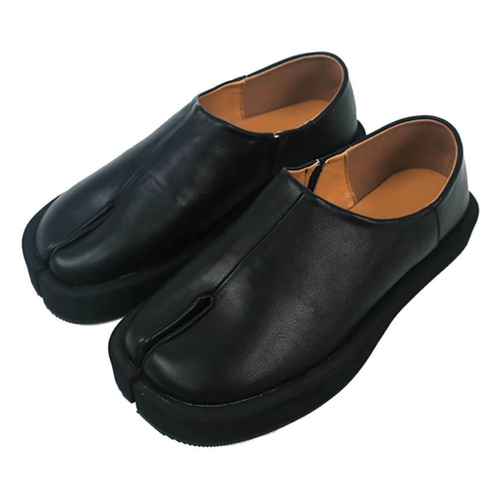 Chic Black Tabi Flats - Stylish Split Toe Design for Y2K Fashion Lovers