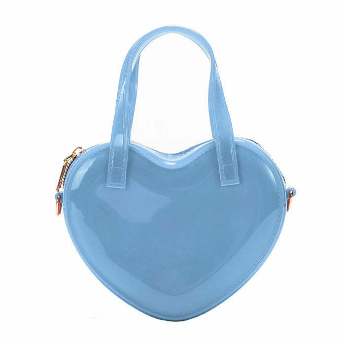 Chic Coquette Heart Shaped Mini Bag - Trendy Y2K Aesthetic Tote for Fashion Lovers