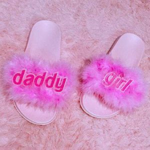 Chic Daddy Girl Faux Fur Sandals - Trendy Tabi Style for Y2K Fashion Lovers