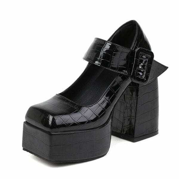 Chic Green Velvet Mary Jane Platform Heels with Split Toe Design for Y2K Fashion Lovers