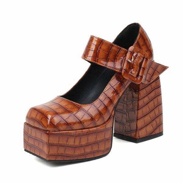 Chic Green Velvet Mary Jane Platform Heels with Split Toe Design for Y2K Fashion Lovers