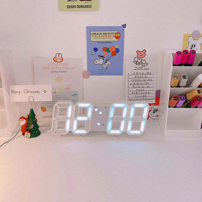 Chic LED Nordic Digital Alarm Clock - Aesthetic Design for Stylish Home Decor