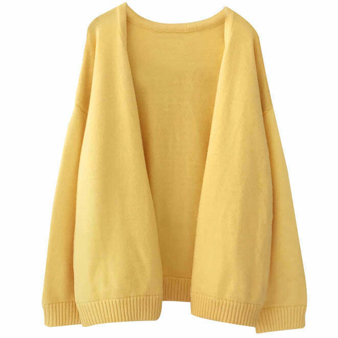 Chic Mango Mousse Cardigan with Stand Collar - Vintage-Inspired Coquette Style for Y2K Fashion