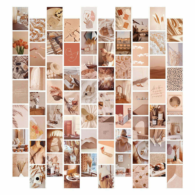 Chic Parisian Aesthetic Wall Collage Kit - Y2K Inspired Decor for Trendy Spaces