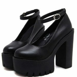 Chic Platform Heeled Sandals for Modern Y2K Fashion - Trendy Tabi Style Footwear