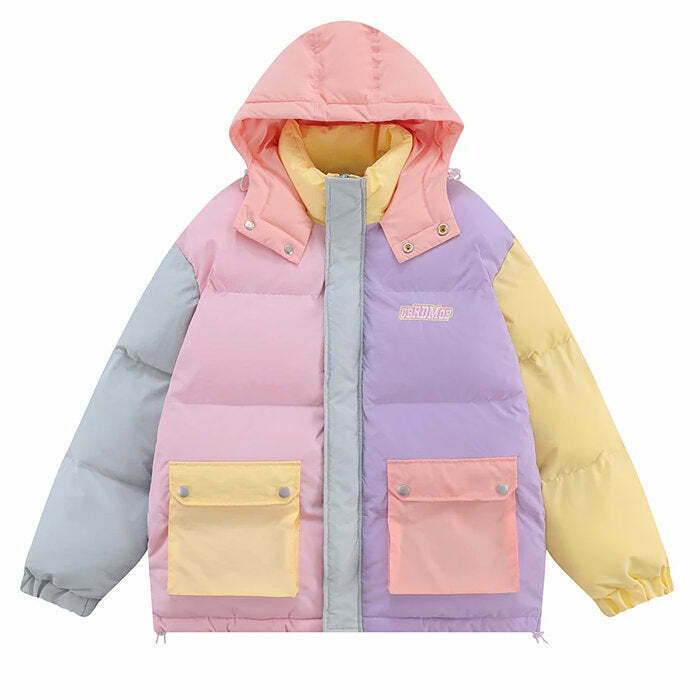 Chic Soft Girl Aesthetic Pastel Jacket - Y2K Style for Downtown Girls & Baddie Vibes