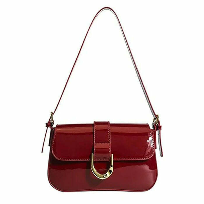 Chic Vintage Aesthetic Shoulder Bag - Trendy Y2K Style with Unique Design and Versatile Use