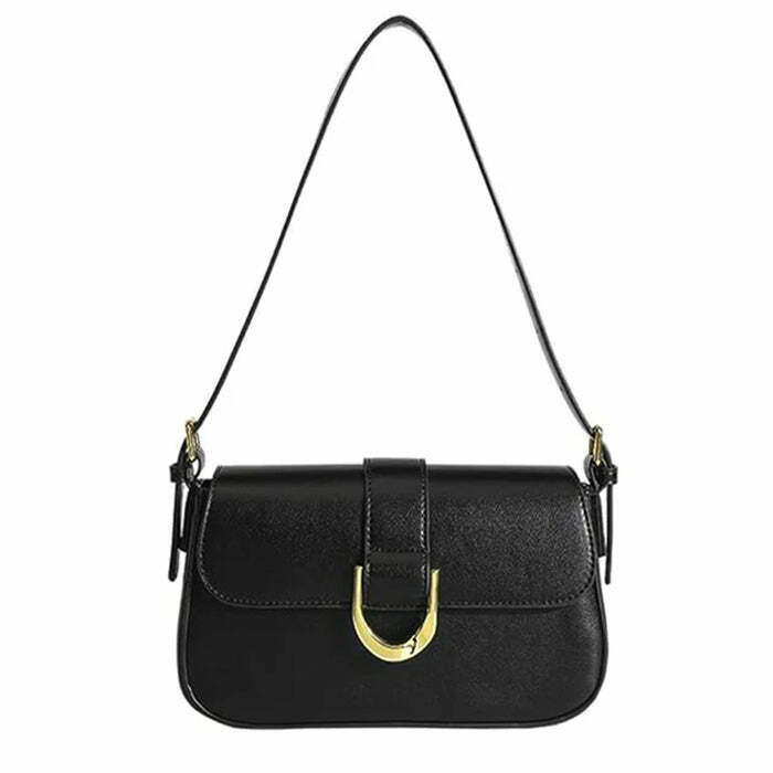 Chic Vintage Aesthetic Shoulder Bag - Trendy Y2K Style with Unique Design and Versatile Use