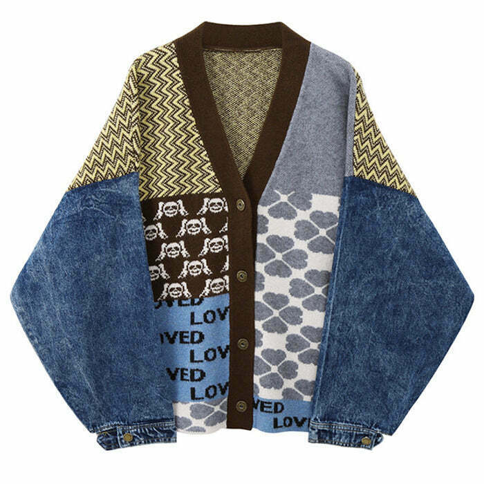 Chic Vintage Denim Jacket with Y2K Style, Perfect for Layering and Everyday Fashion