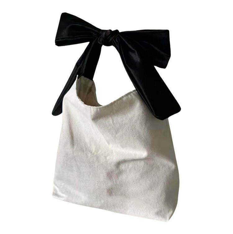 Chic Y2K Bow-Tie Mini Bag - Stylish Aesthetic Accessory for Trendy Outfits