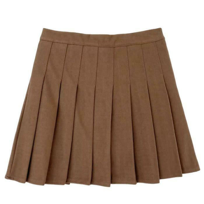 Chic Y2K Grey Pleated Skirt with Drawstring, Perfect for Emo and Casual Styles