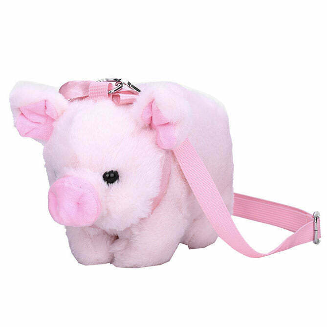 Chic Y2K Mini Pig Shoulder Bag - Cute Aesthetic Bag for Trendy Outfits and Everyday Use