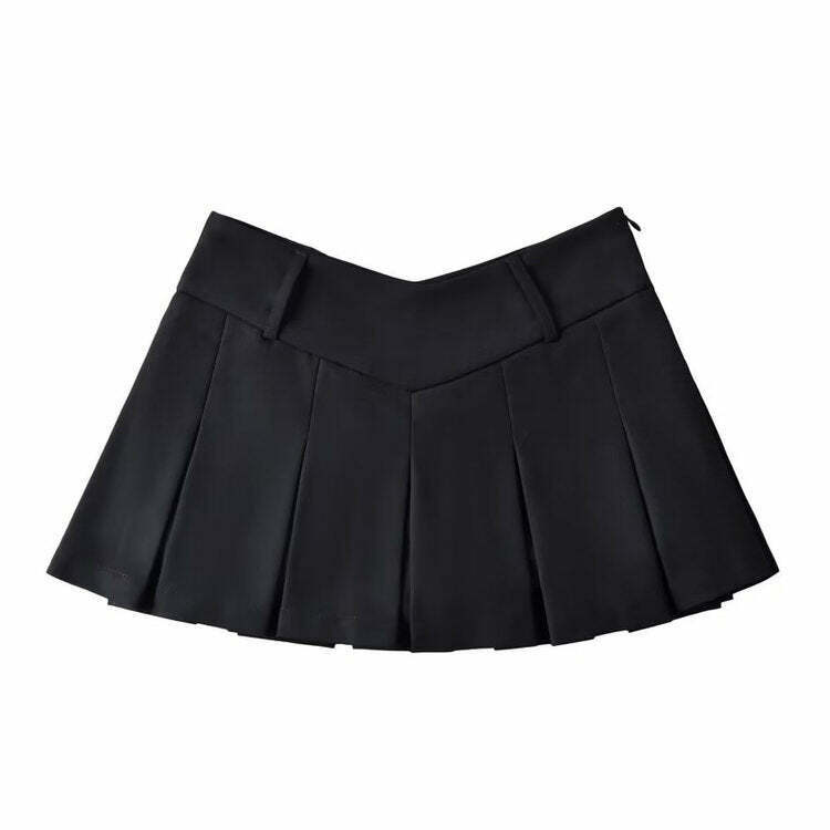 Chic Y2K Pleated Micro Skirt in Khaki - Trendy Bubble Skirt for Stylish Outfits