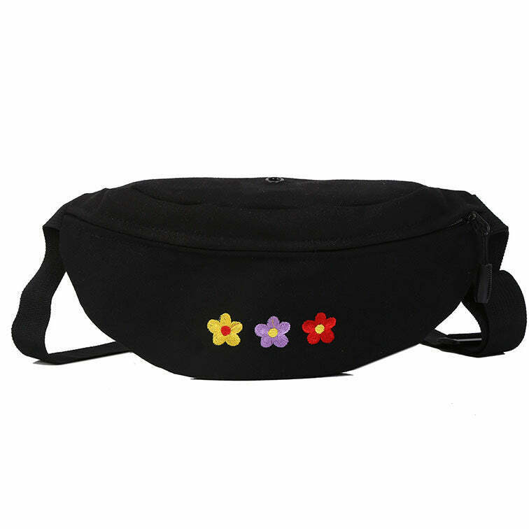 Chic Y2K Secret Garden Fanny Pack - Trendy Butterfly Design & Stylish Logo Backpack