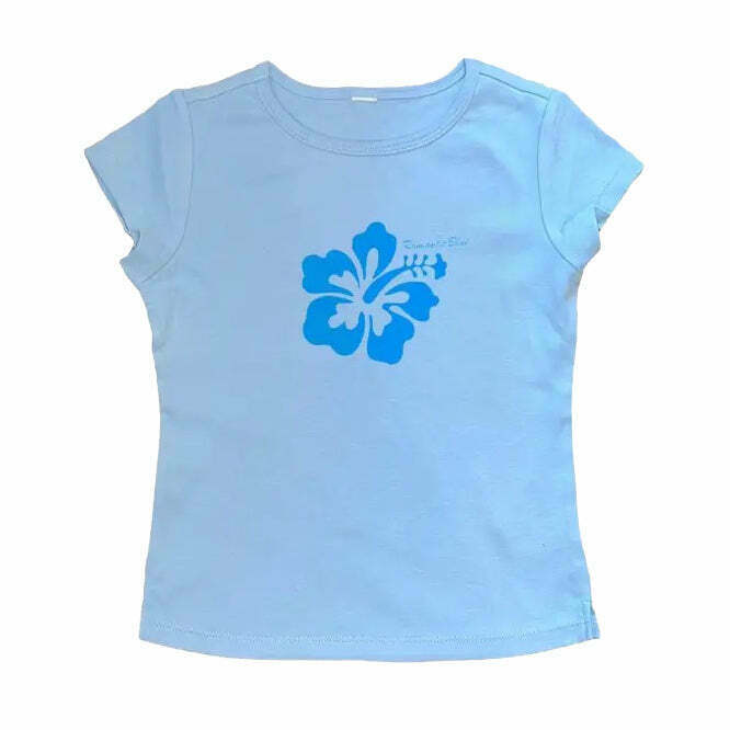 Coconut Girl Aesthetic Baby Tee - Trendy Downtown Girl Shirt for Baddie and It Girl Styles