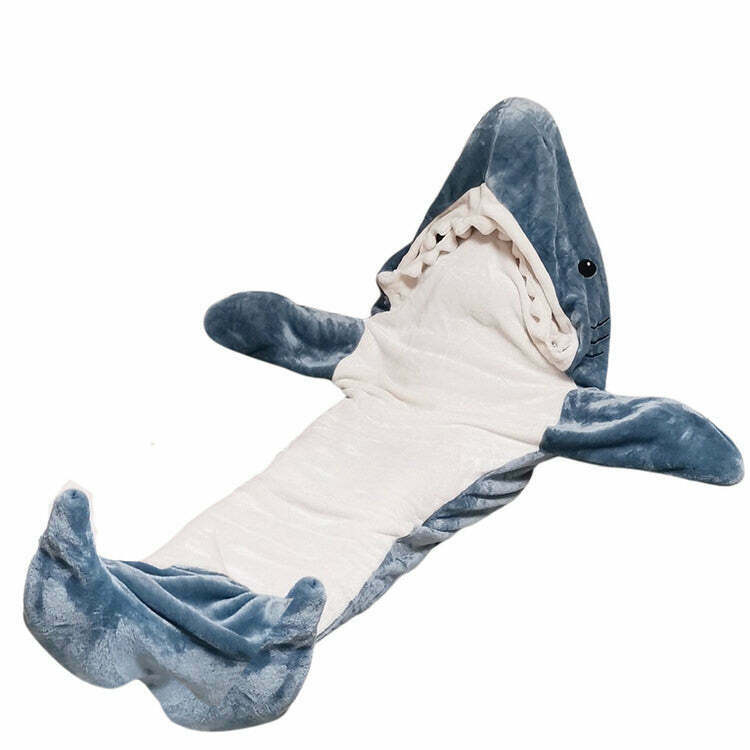 Cozy Shark Blanket Hoodie - Soft Anime Snuggie for Ultimate Comfort and Style