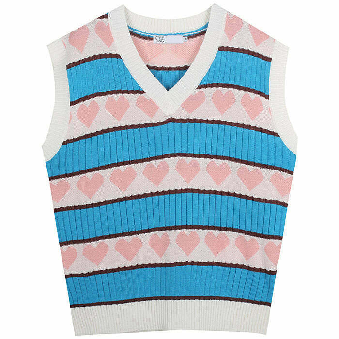 Danish Pastel Aesthetic Vest with Butterfly Design - Trendy Pastel Clothing for Stylish Looks