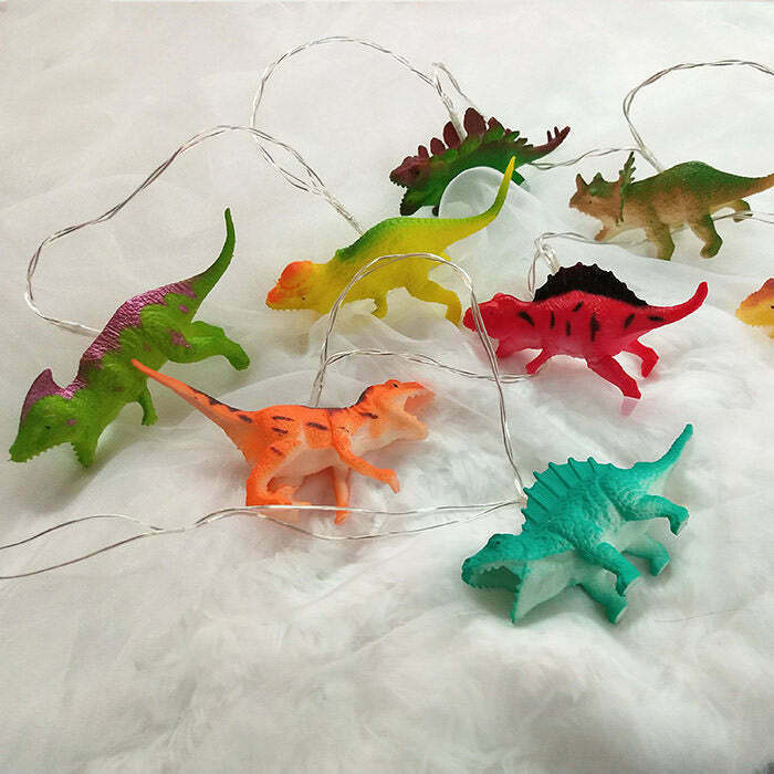 Dinosaur String Lights - Vibrant Y2K-Inspired Decor for Trendy Spaces and Parties