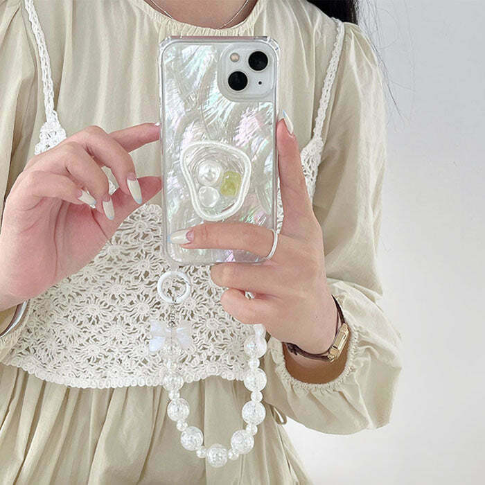 Enchanting Fairy Aesthetic iPhone Case with Embroidered Design - Perfect for Fairycore Lovers