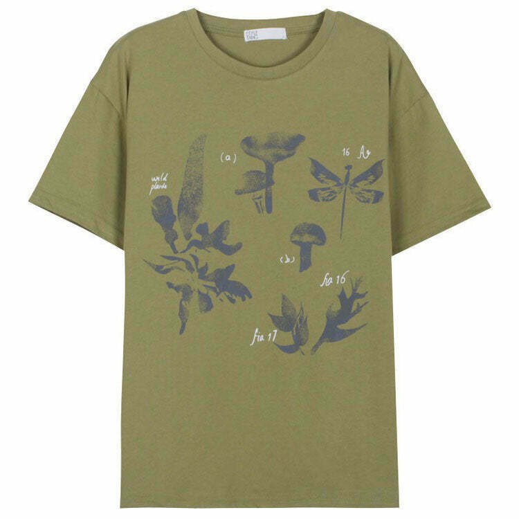 Enchanting Fairy Garden Aesthetic T-Shirt - Soft 95% Cotton, 5% Spandex for Ultimate Comfort