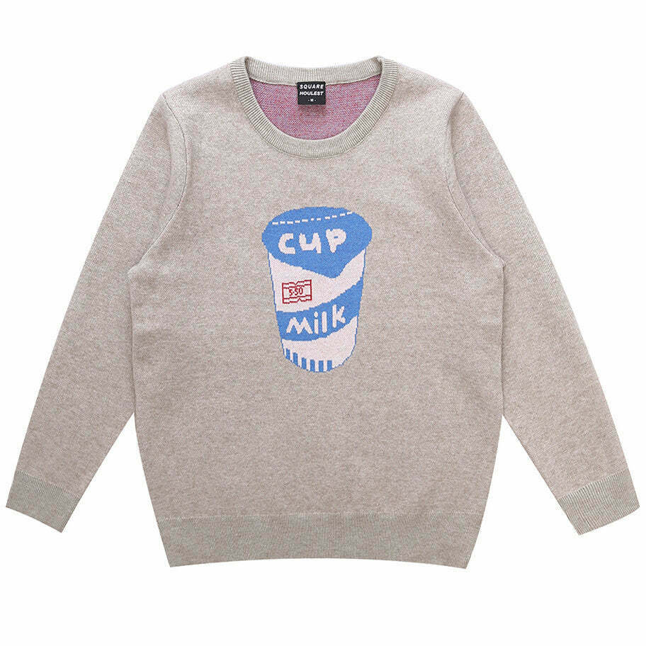 Expensive Milk Jumper - Luxury Knitwear for Trendy Y2K Core and Preppy Outfits