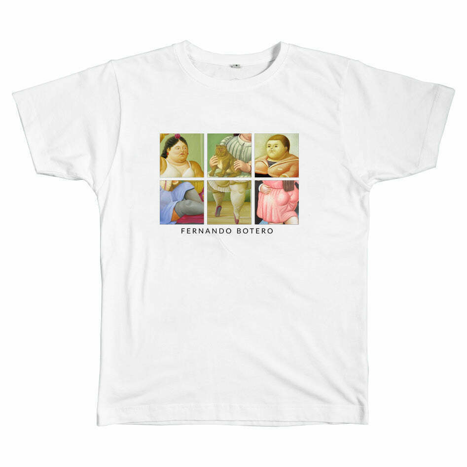 Fernando Botero-Inspired Y2K Grunge T-Shirt for Men - Soft 95% Cotton, 5% Spandex