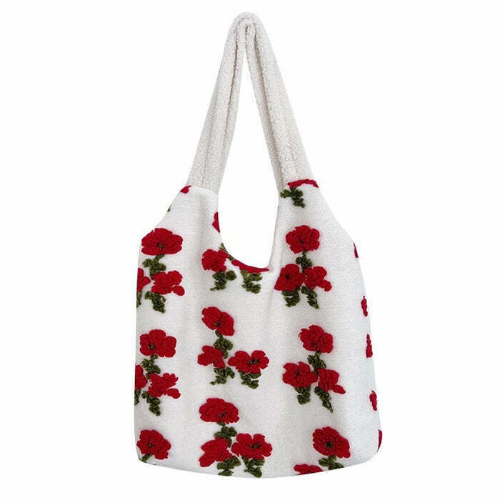 Groovy Trippy Heart Tote Bag - Stylish Minimalist Leather Tote Inspired by Secret Garden