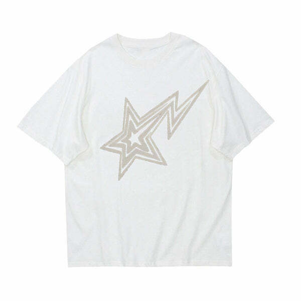 Iconic Y2K Superstar Behavior Graphic T-Shirt in Soft Cotton-Spandex Blend for Trendy Style