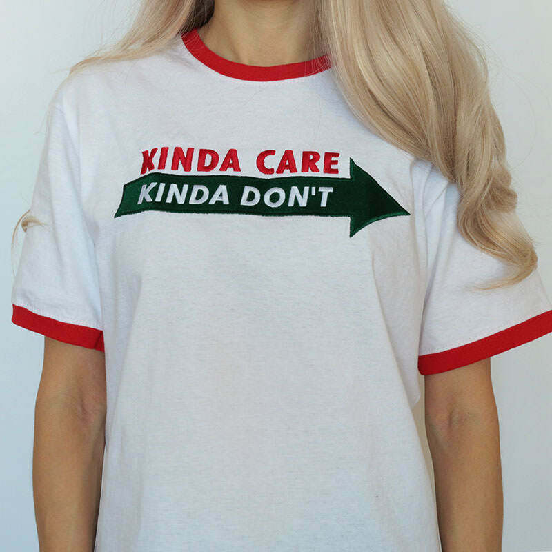 Kinda Care Graphic Tee - Trendy Y2K Bow Tee Shirt for Stylish Casual Outfits