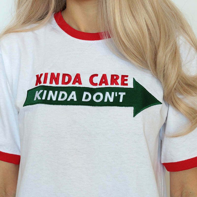 Kinda Care Graphic Tee - Trendy Y2K Bow Tee Shirt for Stylish Casual Outfits