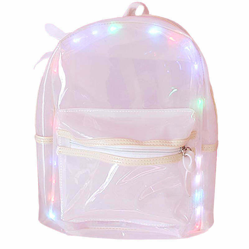 Light Show Backpack with Colorful LED Lights - Trendy Y2K Style for Fashion Lovers