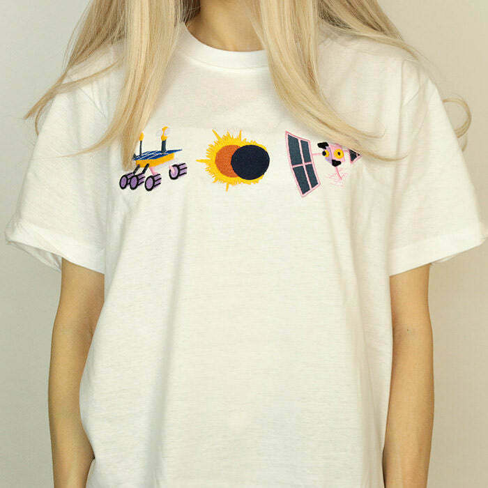 Lost in Space Tee: Y2K Retro Style Shirt with Trendy Graphics for Street Fashion Lovers