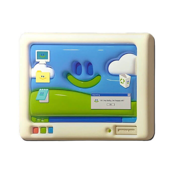 Nostalgic Windows XP Smile Mouse Mat - Y2K Style Logo for Trendy Home Office Decor