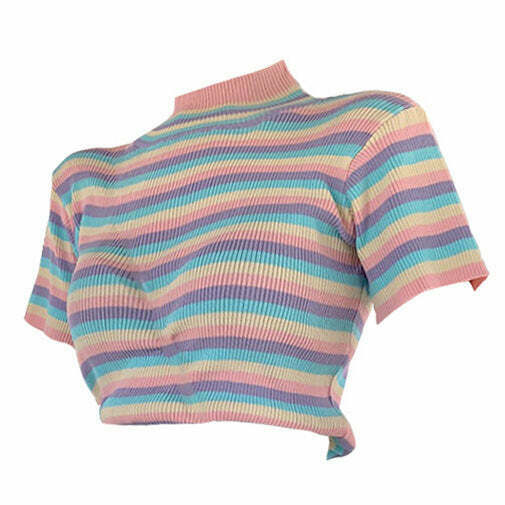 Pastel Sweetz Ribbed Bow Tie Crop Top - Y2K Fairy Style Denim Tube Top for Trendy Looks