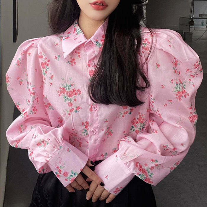 Princess Mood Floral Shirt - Cute Aesthetic Floral Design for Trendy Y2K Fashion Lovers