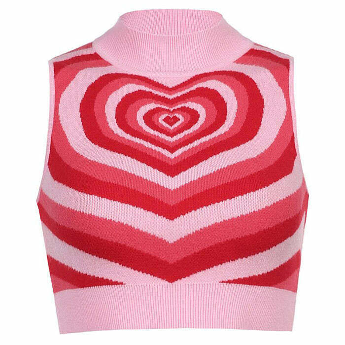 Professional Heartbreaker Gothic Knit Vest - Vintage Star Sweater with Zip-Up Design