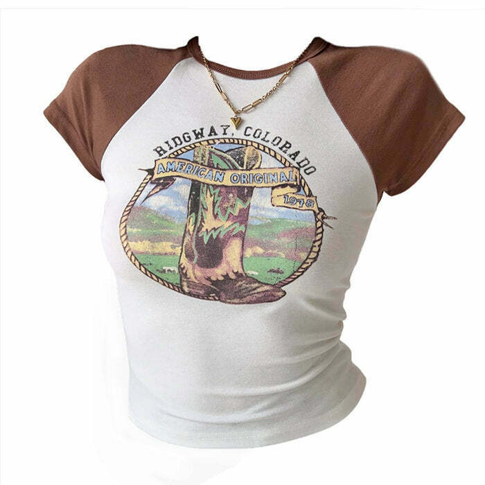 Ridgway Vintage Graphic T-Shirt - Retro Y2K Style with Soft Cotton Comfort and Unique Design