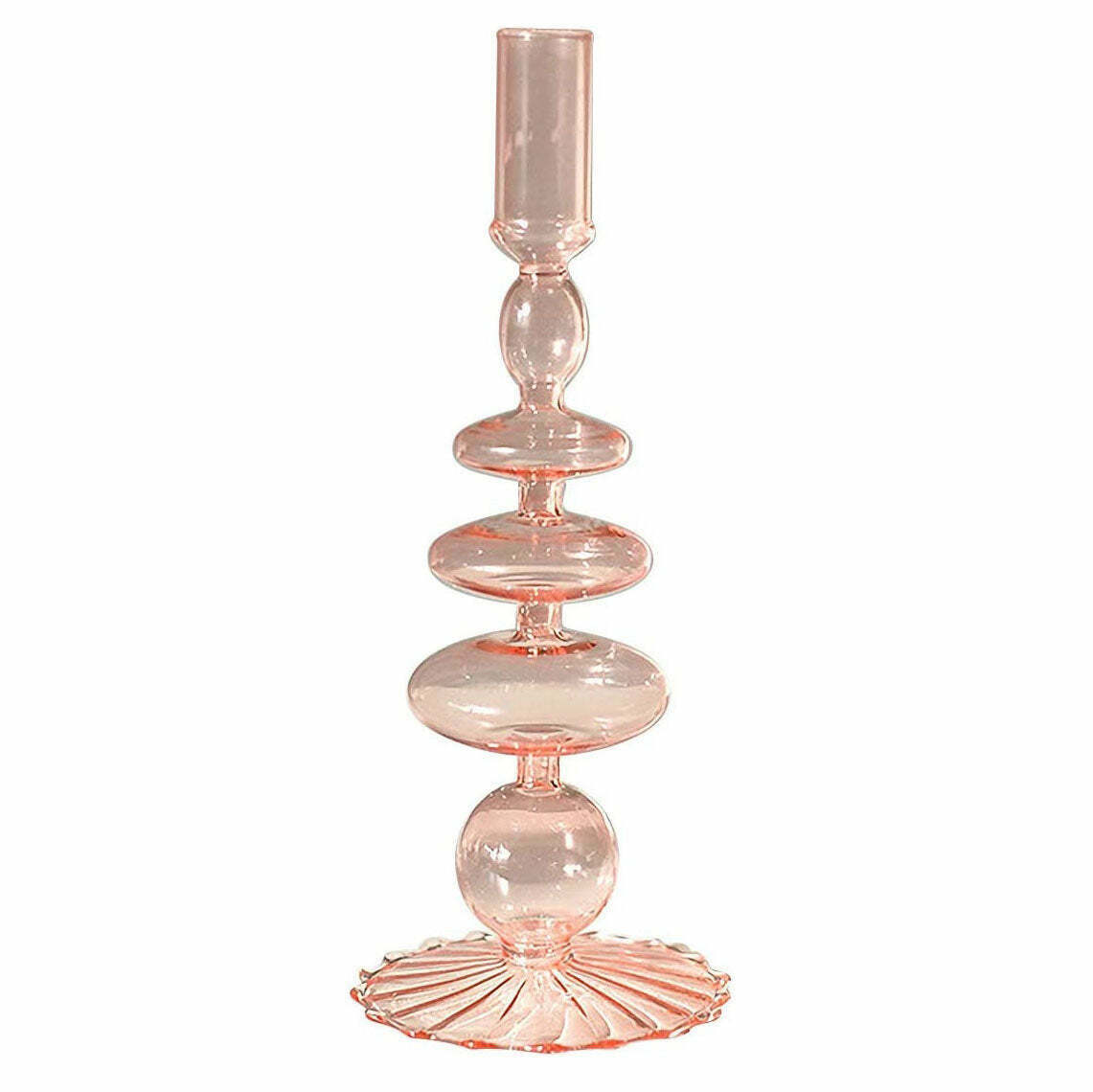 Seashell Nordic Glass Candle Holder - Boho Y2K Style Decor for Trendy Home Aesthetics