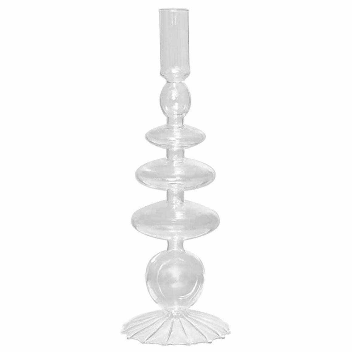 Seashell Nordic Glass Candle Holder - Boho Y2K Style Decor for Trendy Home Aesthetics