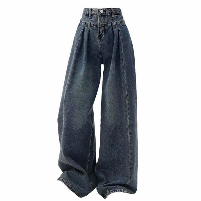 Stylish Vintage Wide Leg Jeans for Trendy Y2K Fashion Lovers - Comfortable & Chic Fit