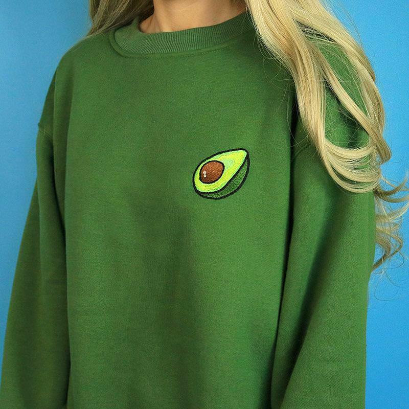 Trendy Antisocial Avocado Sweat + Tee Set with Stylish Denim Jacket and Pants Combo