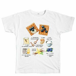 Trendy Belgian Waffles T-Shirt: Retro Y2K Grunge Top for Stylish Outfits