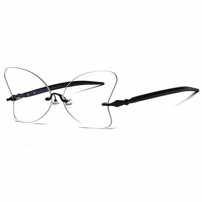 Trendy Butterfly Wings Glasses - Aesthetic Cowgirl Sunglasses for Y2K Fashion Lovers