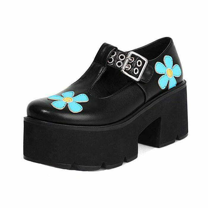 Trendy Daisy Platform Sandals - Stylish Tabi Design for Y2K Fashion Lovers