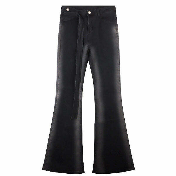 Trendy Gradient Skinny Flare Jeans with Star Patch and Ripped Details for Y2K Style