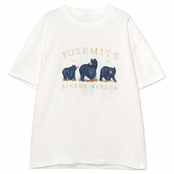 Trendy Nevada Bear T-Shirt in Soft Cotton-Spandex Blend for Ultimate Comfort