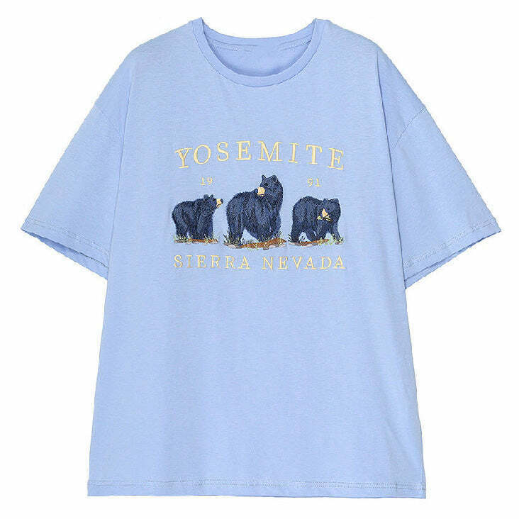 Trendy Nevada Bear T-Shirt in Soft Cotton-Spandex Blend for Ultimate Comfort